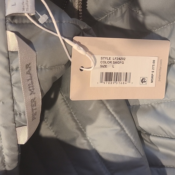 Peter Millar Women's Sage Fog Pippin Quilted Jacket NWT Mint Green/Sage - Picture 4 of 5